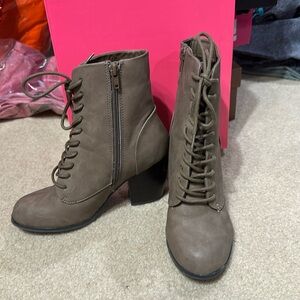 Charlotte Russe taupe boots